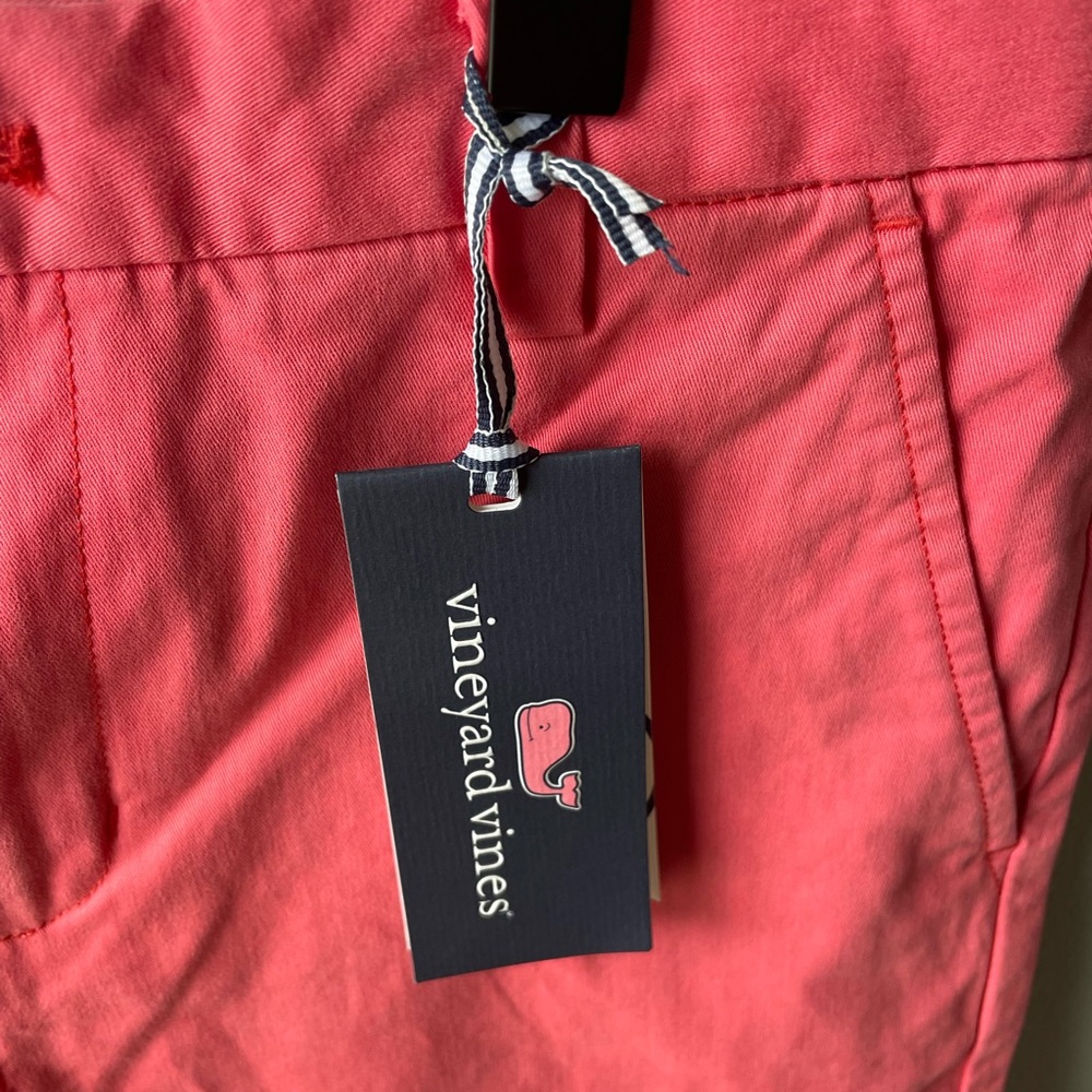 Vineyard Vines Boys Stretch Breaker Shorts Color Jetty Red NWT - Picture 3 of 6
